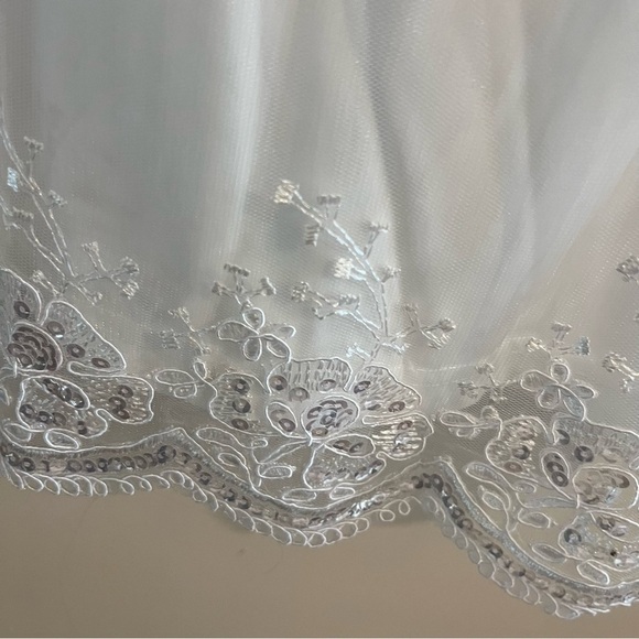 Lulu’s Coveted Delight White Sequin Corset Mini Dress Xl - Picture 8 of 14